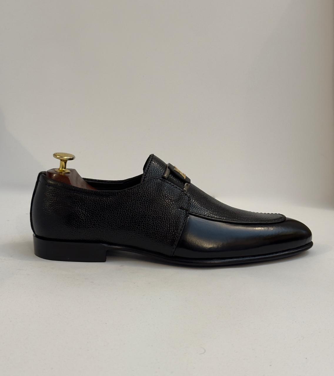 Black Buckled Loafers