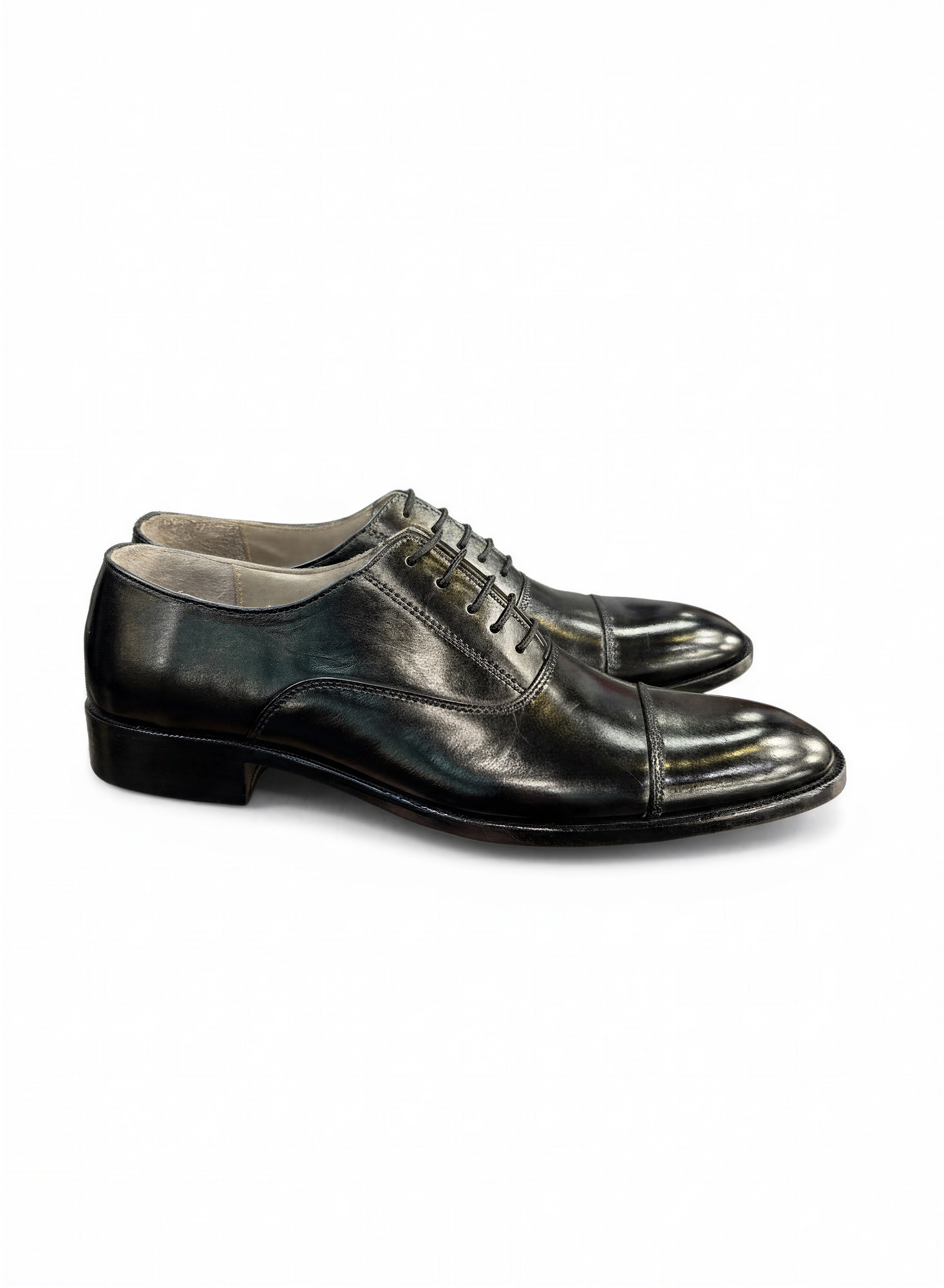 Black Cap toe oxfords 110