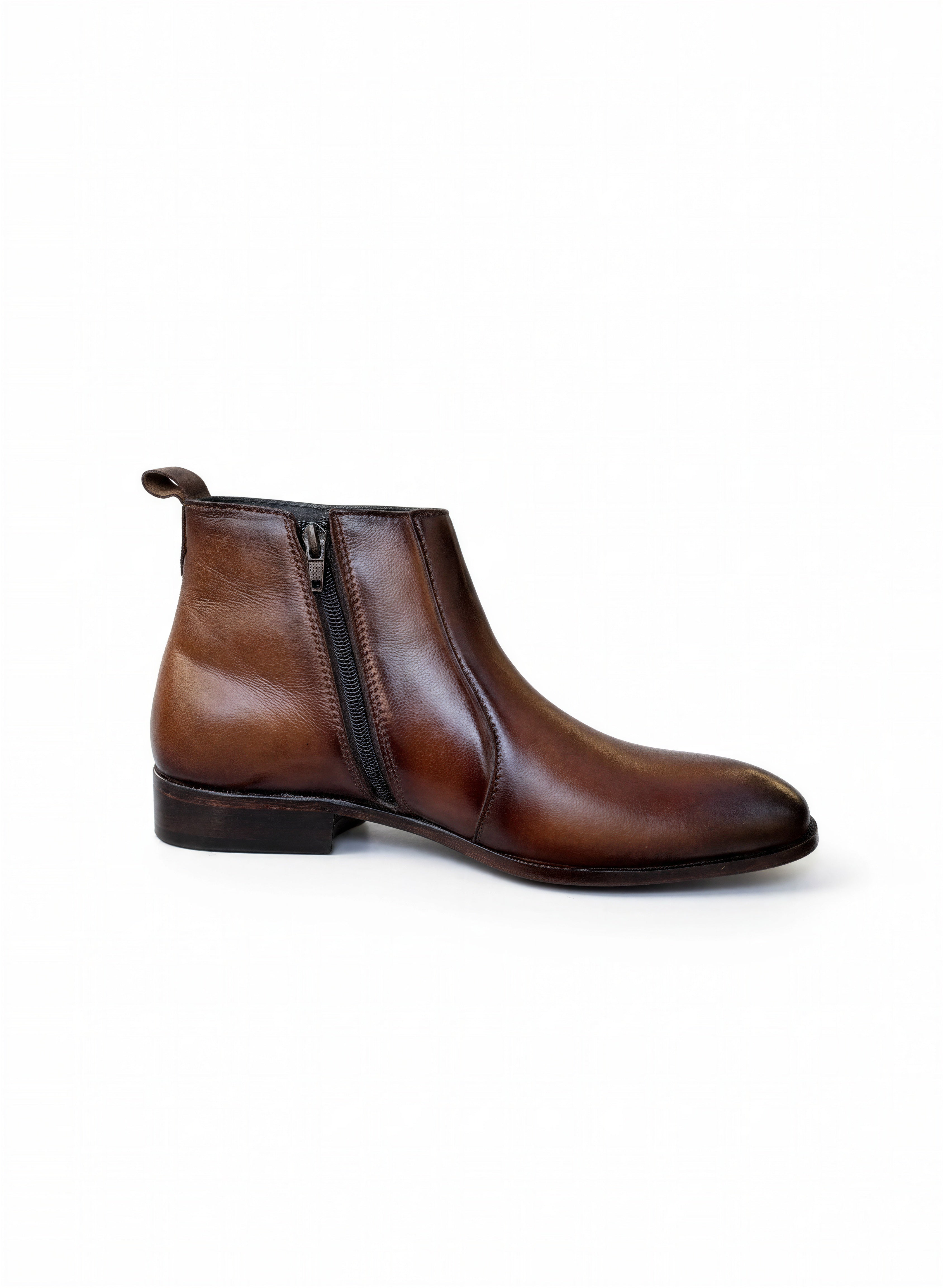 Brown Boots with zipper