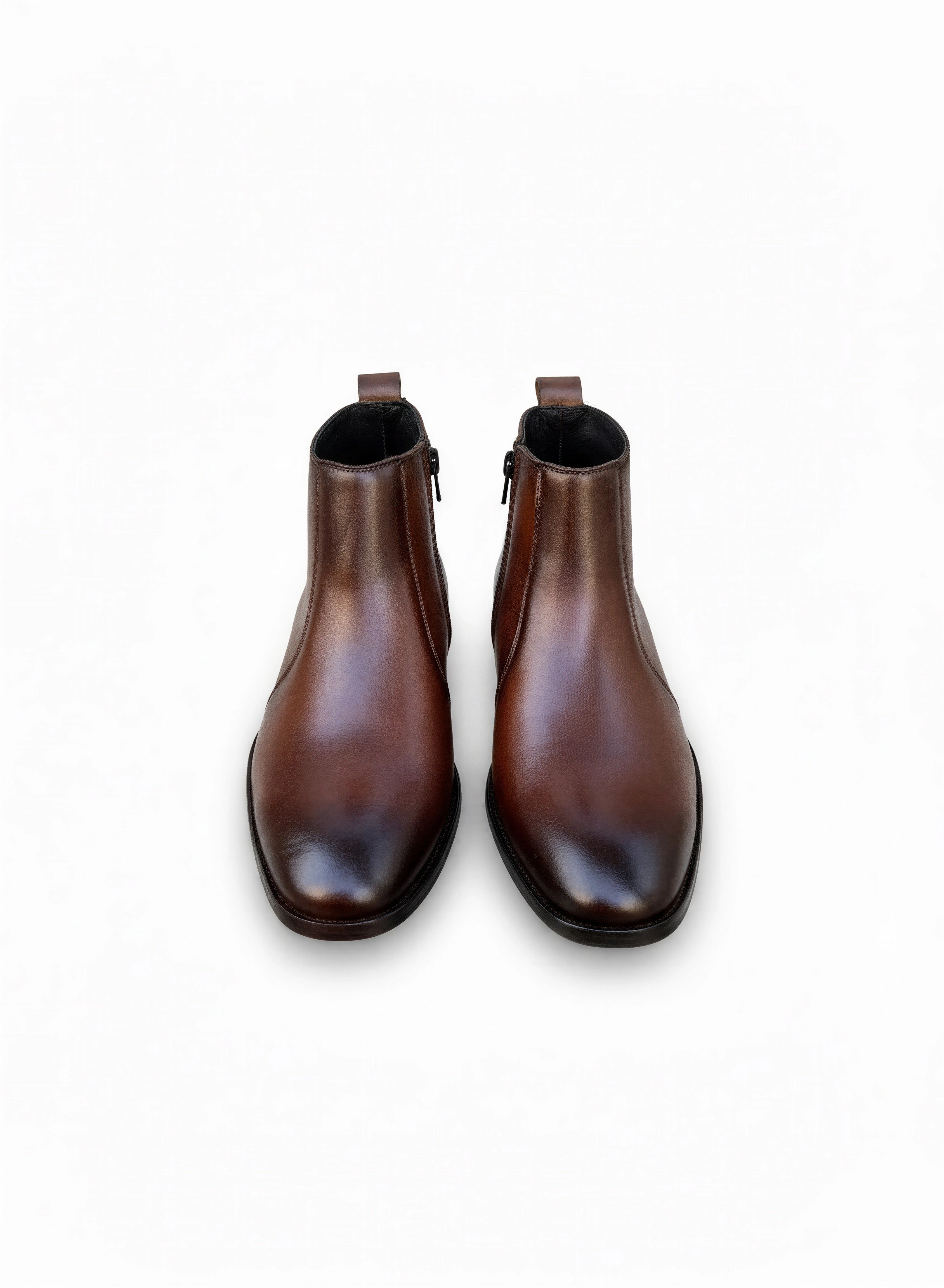 Brown Boots with zipper