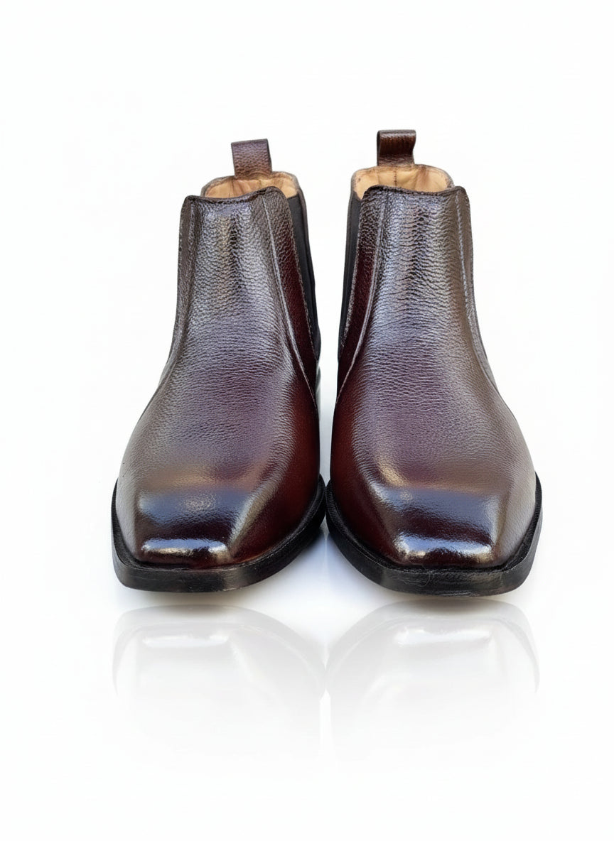 Chelsea boots-brown milled