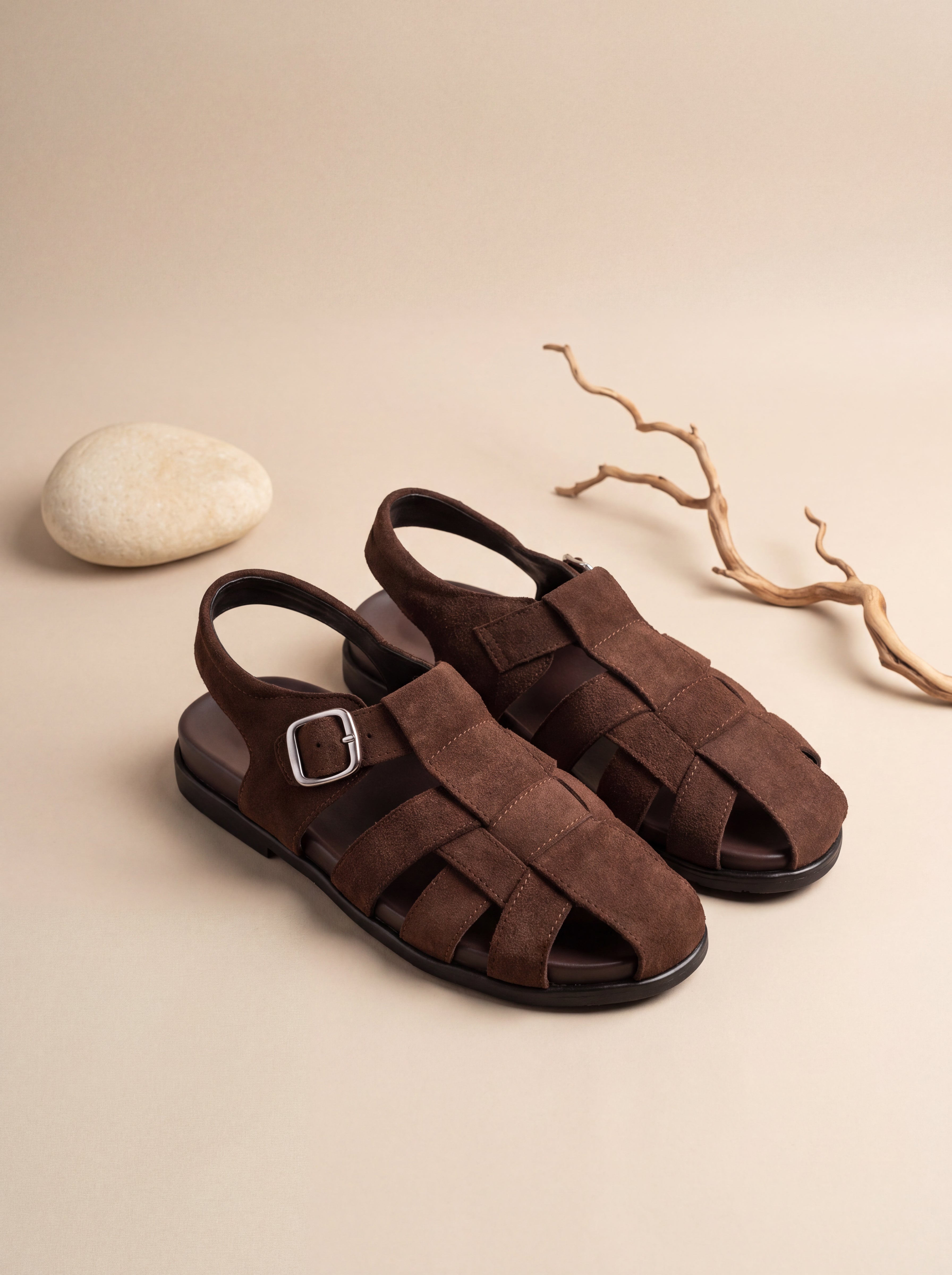 Rome suede leather sandal